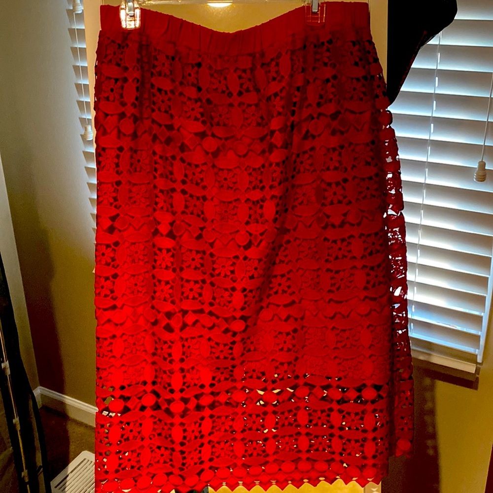 Red Lili’s Closet skirt. Very good condition. Size XL